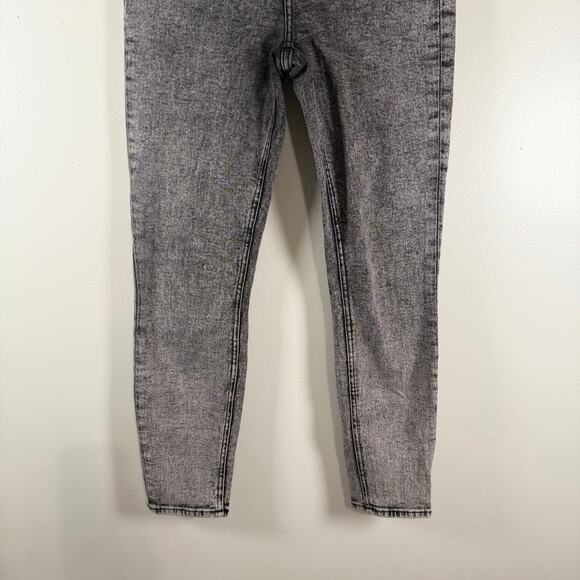 7 For All Mankind Smoke Grey Retro Corset High Rise Skinny Jeans Womens Size 26 - Picture 5 of 11